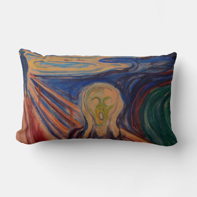Edvard Munch The Scream 1910 Lumbar Pillow (Front)