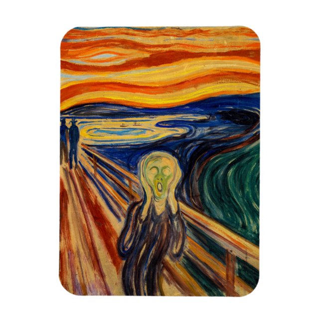 Edvard Munch - The Scream 1910 Magnet (Vertical)