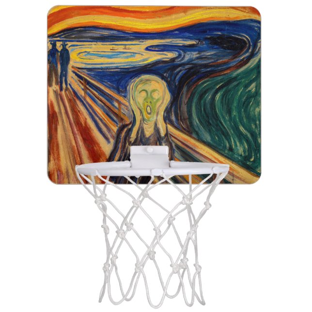 Edvard Munch - The Scream 1910 Mini Basketball Hoop (Front)