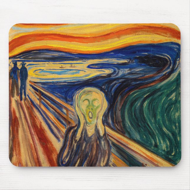Edvard Munch - The Scream 1910 Mouse Pad (Front)