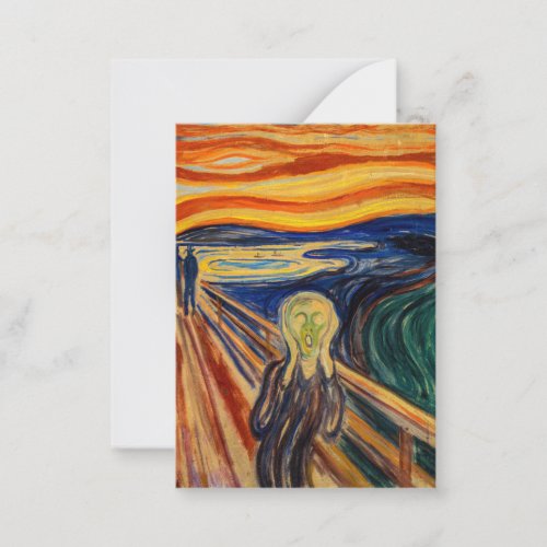 Edvard Munch _ The Scream 1910 Note Card