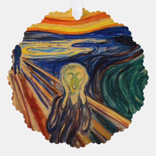 Edvard Munch _ The Scream 1910 Ornament Card