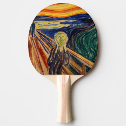 Edvard Munch _ The Scream 1910 Ping Pong Paddle