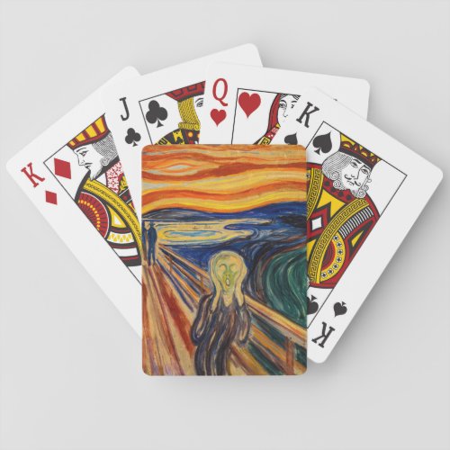 Edvard Munch _ The Scream 1910 Poker Cards