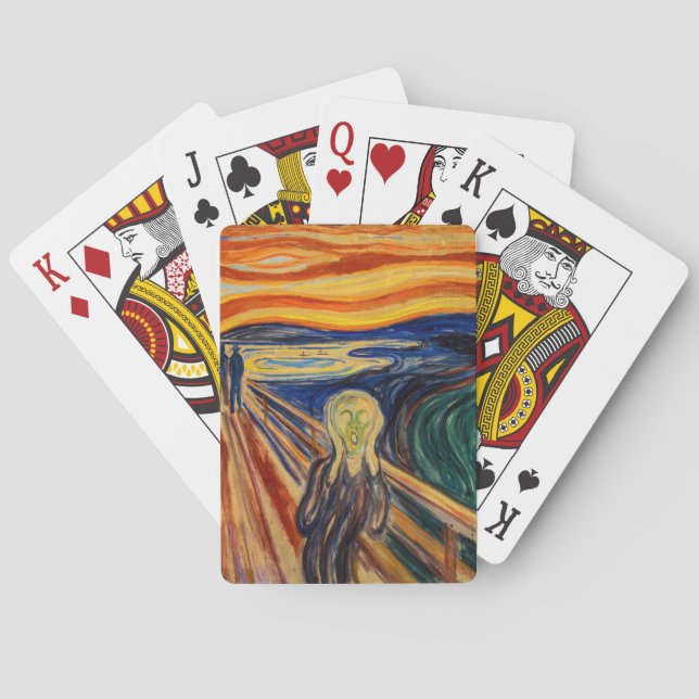 Edvard Munch - The Scream 1910 Poker Cards (Back)