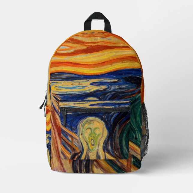 Edvard Munch - The Scream 1910 Printed Backpack (Front)
