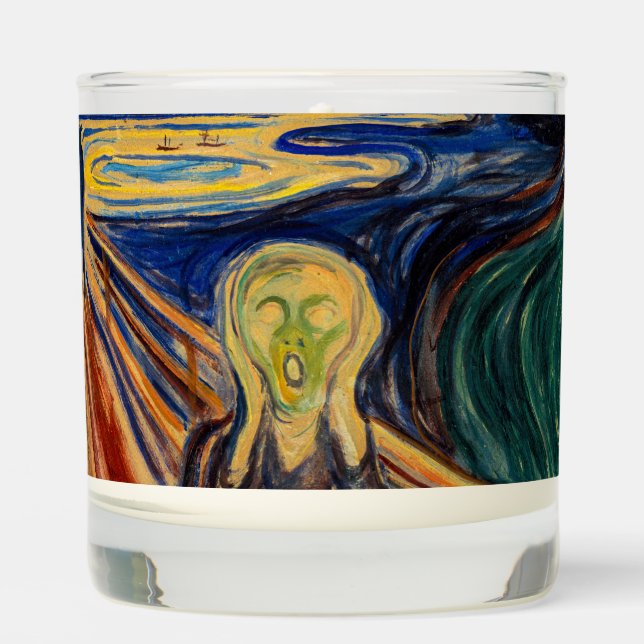 Edvard Munch - The Scream 1910 Scented Candle (Front)
