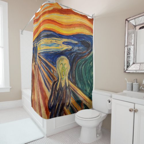 Edvard Munch _ The Scream 1910 Shower Curtain