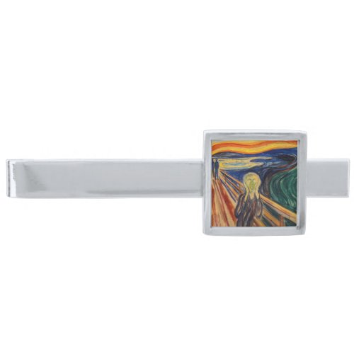 Edvard Munch _ The Scream 1910 Silver Finish Tie Bar