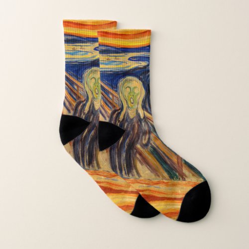 Edvard Munch _ The Scream 1910 Socks