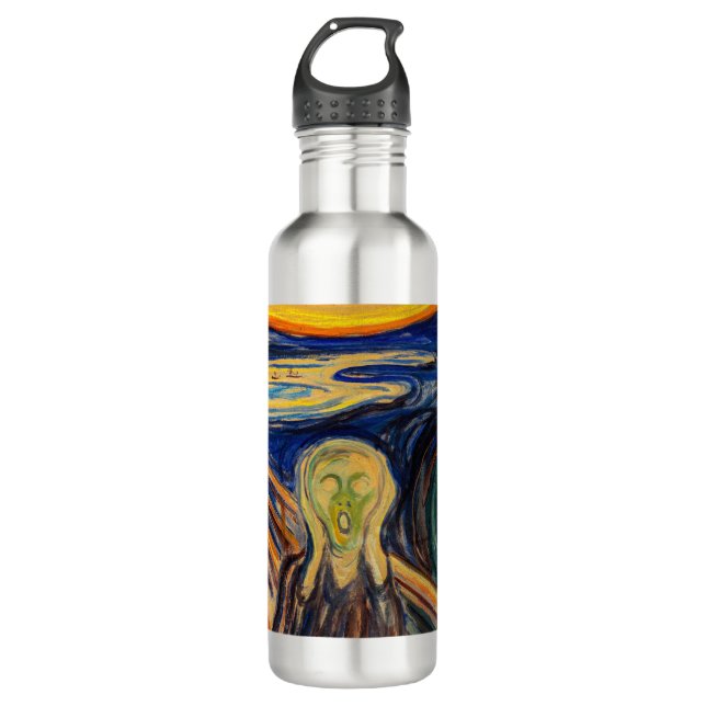 Edvard Munch - The Scream 1910 Stainless Steel Water Bottle (Front)
