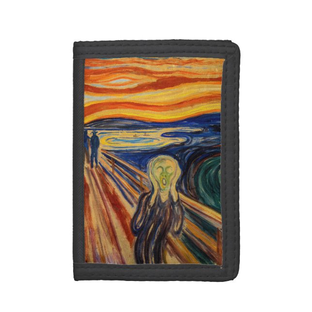 Edvard Munch - The Scream 1910 Trifold Wallet (Front Vertical)