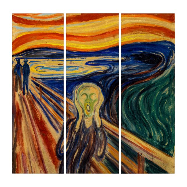 Edvard Munch - The Scream 1910 Triptych (Front)