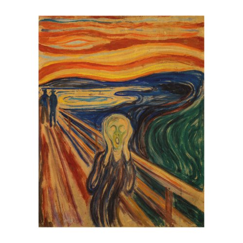 Edvard Munch _ The Scream 1910 Wood Wall Art