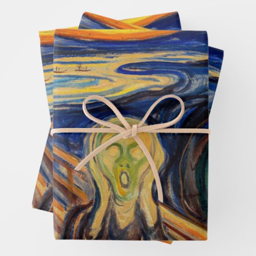 Edvard Munch _ The Scream 1910 Wrapping Paper Sheets