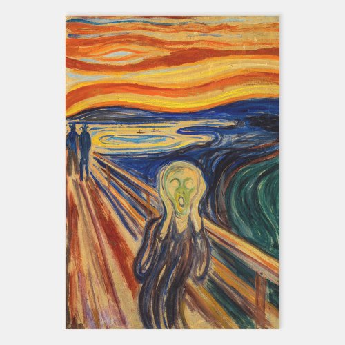 Edvard Munch _ The Scream 1910 Wrapping Paper Sheets