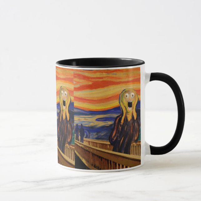 Edvard Munch The Scream Freaked Out Mug (Right)