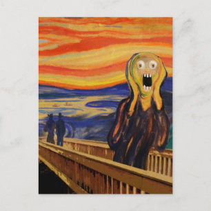 Edvard Munch The Scream Freaked Out Postcard