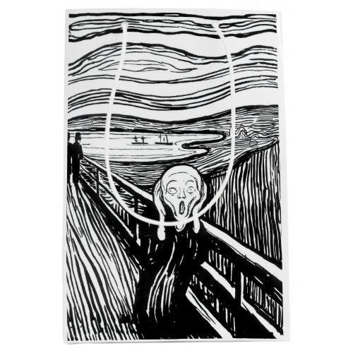Edvard Munch _ The Scream Lithograph Medium Gift Bag