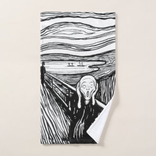 Edvard Munch - The Scream Lithography Bath Towel Set
