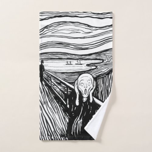 Edvard Munch _ The Scream Lithography Bath Towel Set