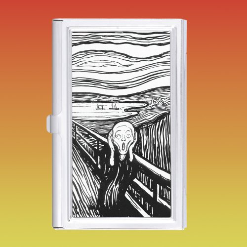 Edvard Munch _ The Scream Lithography Business Card Case