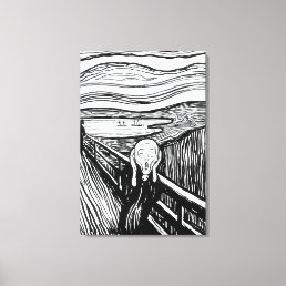 Edvard Munch - The Scream Lithography Canvas Print