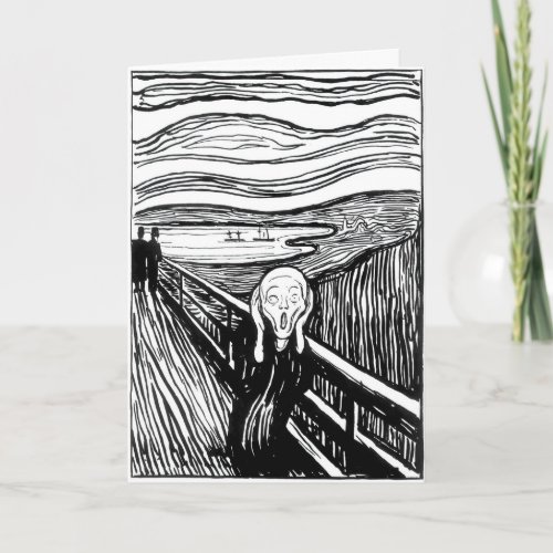 Edvard Munch _ The Scream Lithography Card