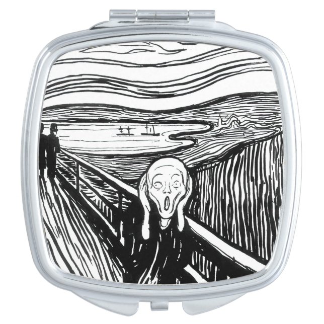 Edvard Munch - The Scream Lithography Compact Mirror (Front)