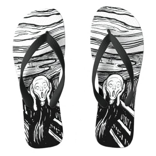 Edvard Munch _ The Scream Lithography Flip Flops