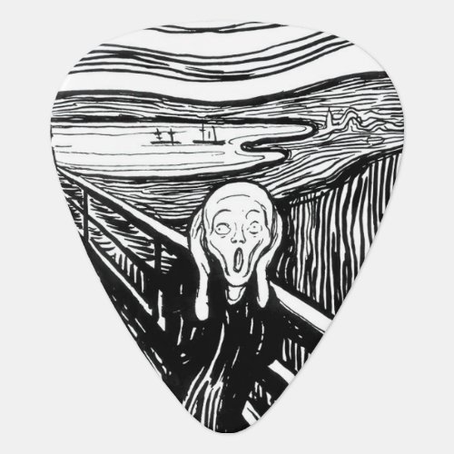 Edvard Munch _ The Scream Lithography Guitar Pick