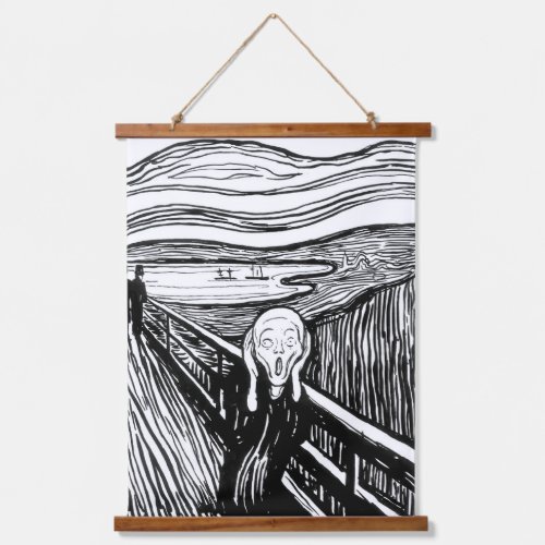 Edvard Munch _ The Scream Lithography Hanging Tapestry