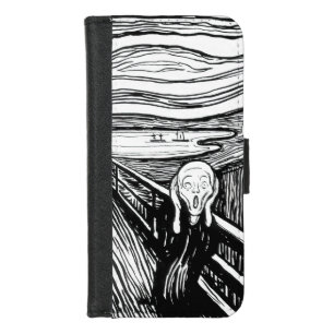 Edvard Munch - The Scream Lithography iPhone 8/7 Wallet Case