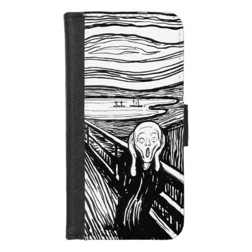 Edvard Munch _ The Scream Lithography iPhone 87 Wallet Case