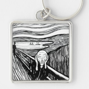 Edvard Munch - The Scream Lithography Keychain