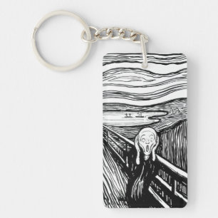 Edvard Munch - The Scream Lithography Keychain