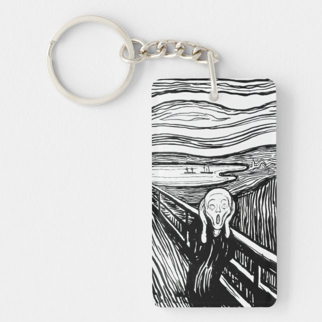 Edvard Munch - The Scream Lithography Keychain (Front)