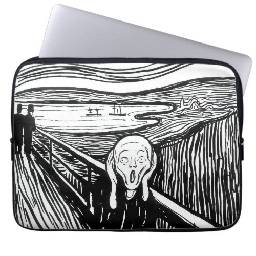 Edvard Munch _ The Scream Lithography Laptop Sleeve