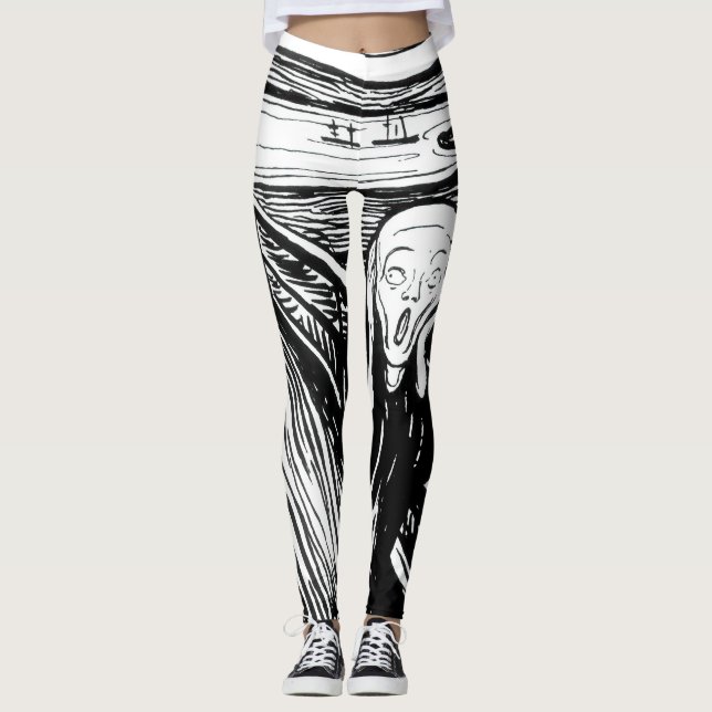 Edvard Munch - The Scream Lithography Leggings (Front)