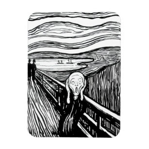 Edvard Munch - The Scream Lithography Magnet