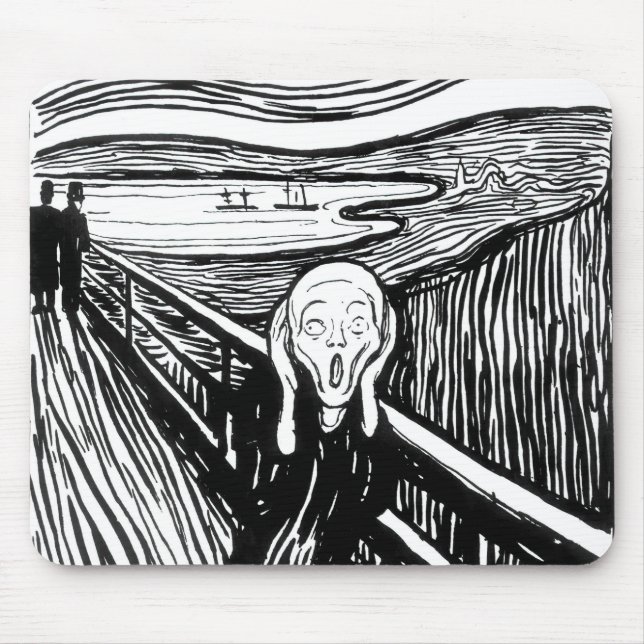 Edvard Munch - The Scream Lithography Mouse Pad (Front)