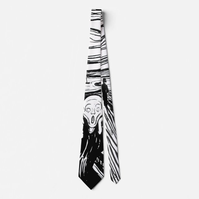 Edvard Munch - The Scream Lithography Neck Tie (Front)