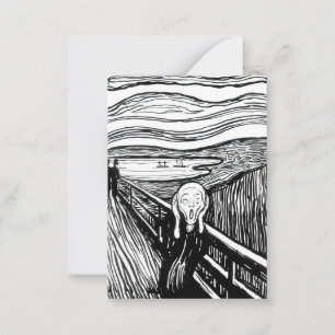 Edvard Munch - The Scream Lithography Note Card