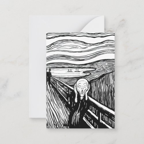 Edvard Munch _ The Scream Lithography Note Card