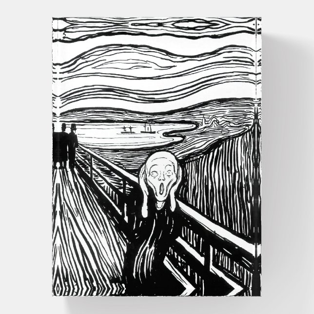 Edvard Munch - The Scream Lithography Paperweight (Vertical)