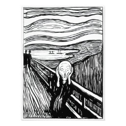 Edvard Munch - The Scream Lithography Photo Print