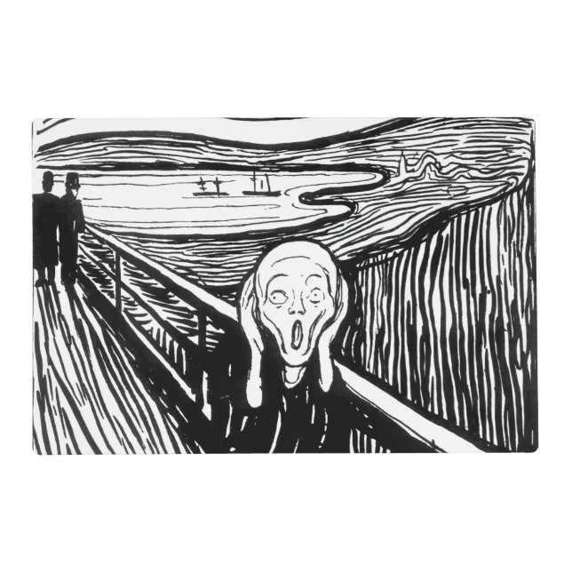 Edvard Munch - The Scream Lithography Placemat (Front)