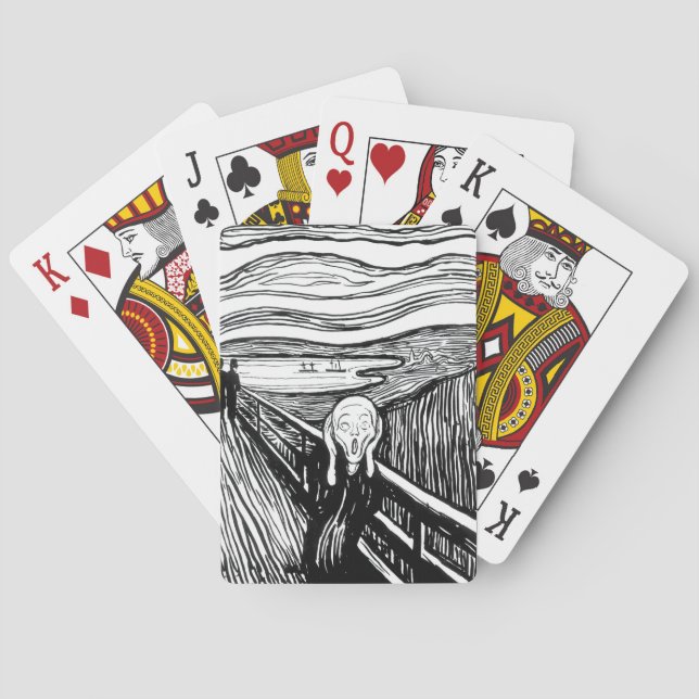 Edvard Munch - The Scream Lithography Poker Cards (Back)