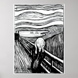 Edvard Munch - The Scream Lithography Poster