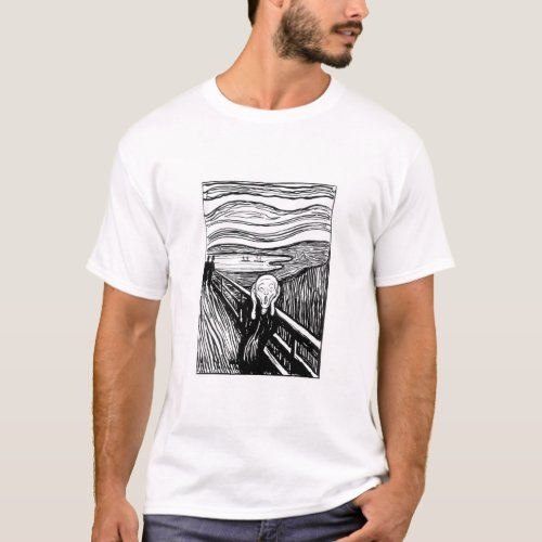 Edvard Munch _ The Scream Lithography T_Shirt